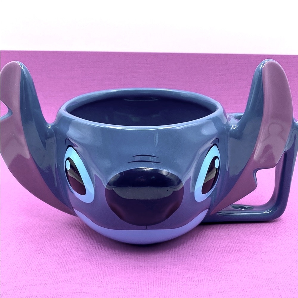 Disney Parks Authentic Original 3D Fully Sculpted Stitch Bowl/Mug